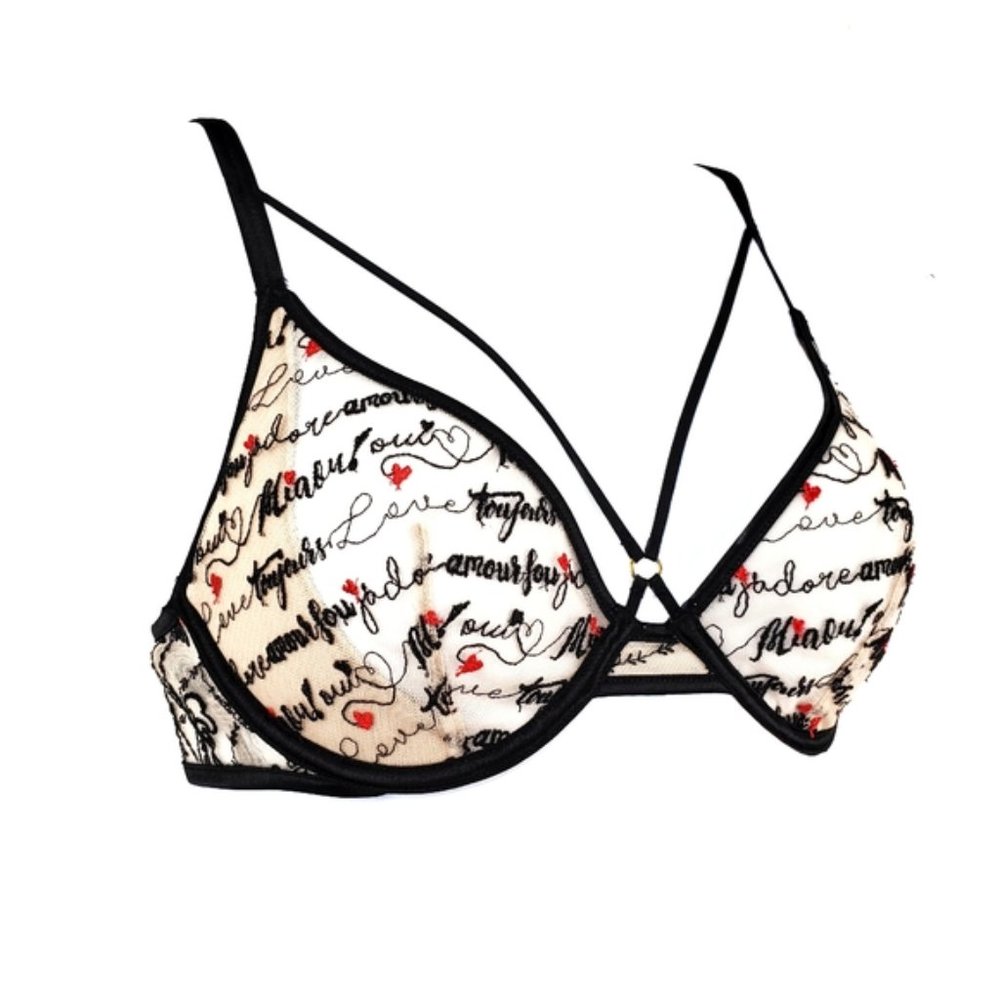 VICTORIA'S SECRET Very Sexy Unlined Plunge Bra 32C - Picture 2 of 8